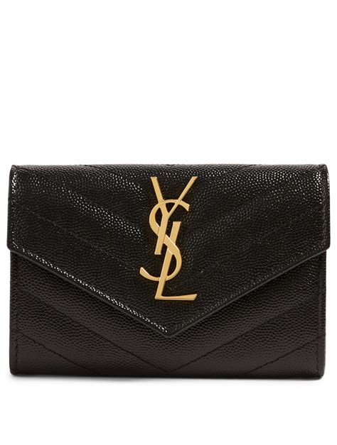 ysl monogram quilted wallet|ysl monogram wallet price.